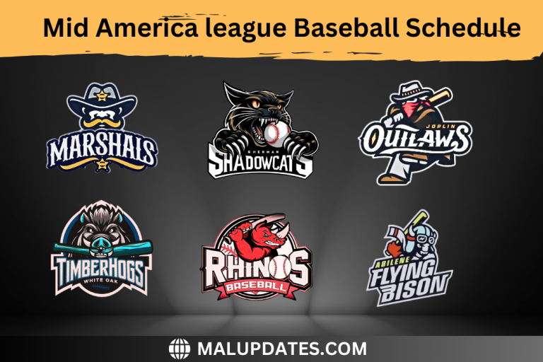 Mid America League Baseball Schedule